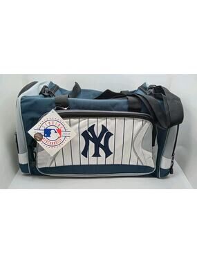 Y2K 2010 New York Yankees MLB Embroidered Logo Duffel Bag 18" x 11"